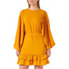 Robe-pull à manches ballon, 100 % coton