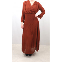 Robe-pull à manches ballon, 100 % coton