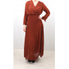 Robe-pull à manches ballon, 100 % coton