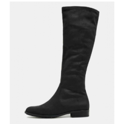 Bottes stretch en textile d'aspect daim
