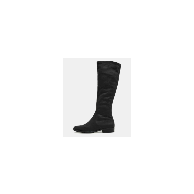 Bottes stretch en textile d'aspect daim
